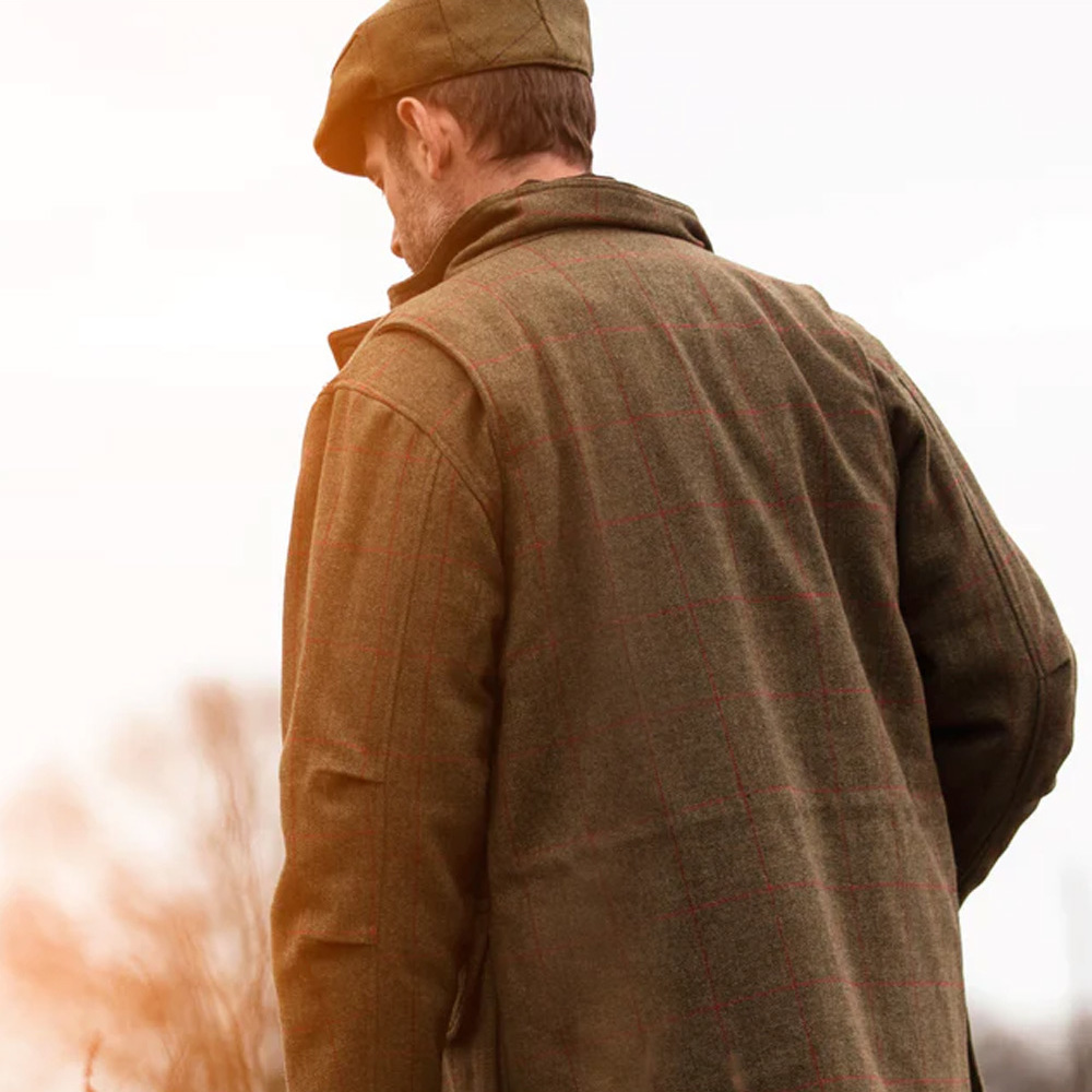 Alan Paine Mens Combrook Tweed Flat Cap COMGCAP - Sage